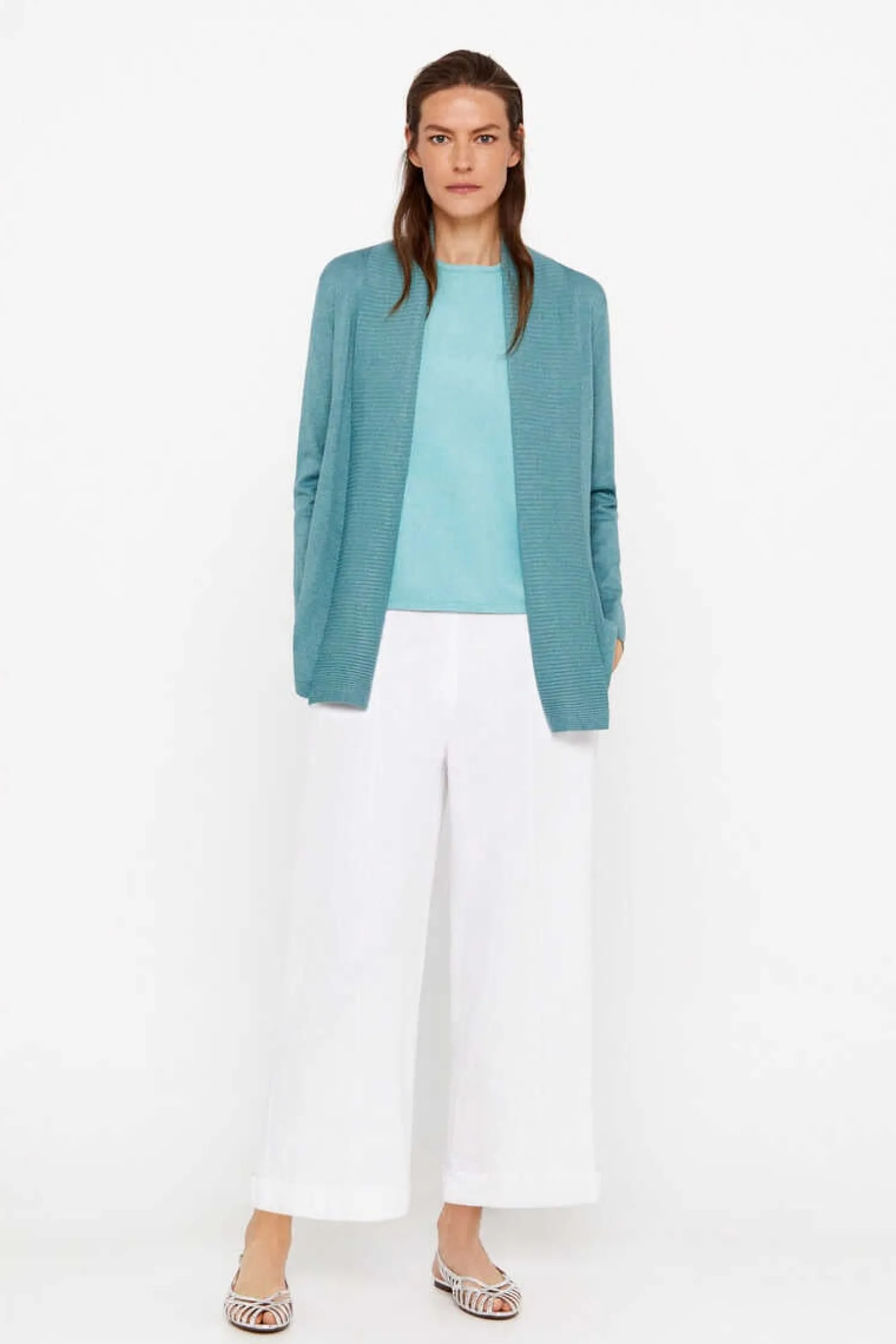 Cortefiel Blusoes E Casacos-Casaco Gola Xaile