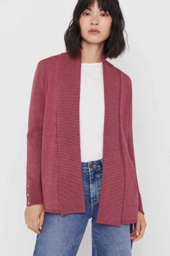 Cortefiel Sueteres E Cardigans-Casaco Gola Xale