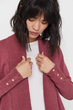 Cortefiel Sueteres E Cardigans-Casaco Gola Xale