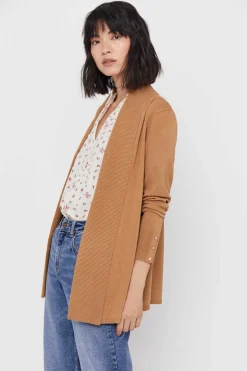 Cortefiel Sueteres E Cardigans-Casaco Gola Xale