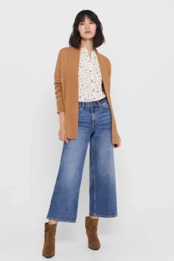 Cortefiel Sueteres E Cardigans-Casaco Gola Xale