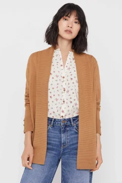 Cortefiel Sueteres E Cardigans-Casaco Gola Xale