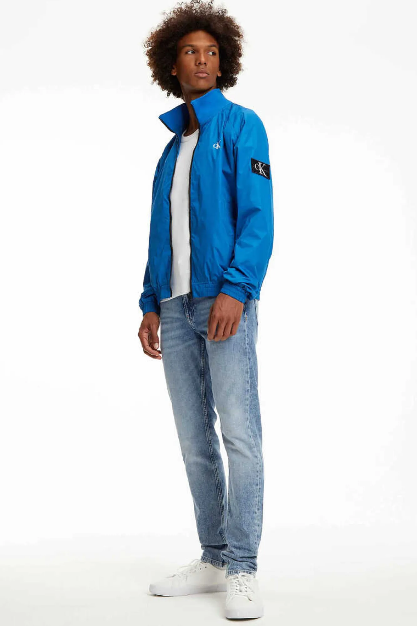 Calvin Klein Casaco Harrington Azul Online