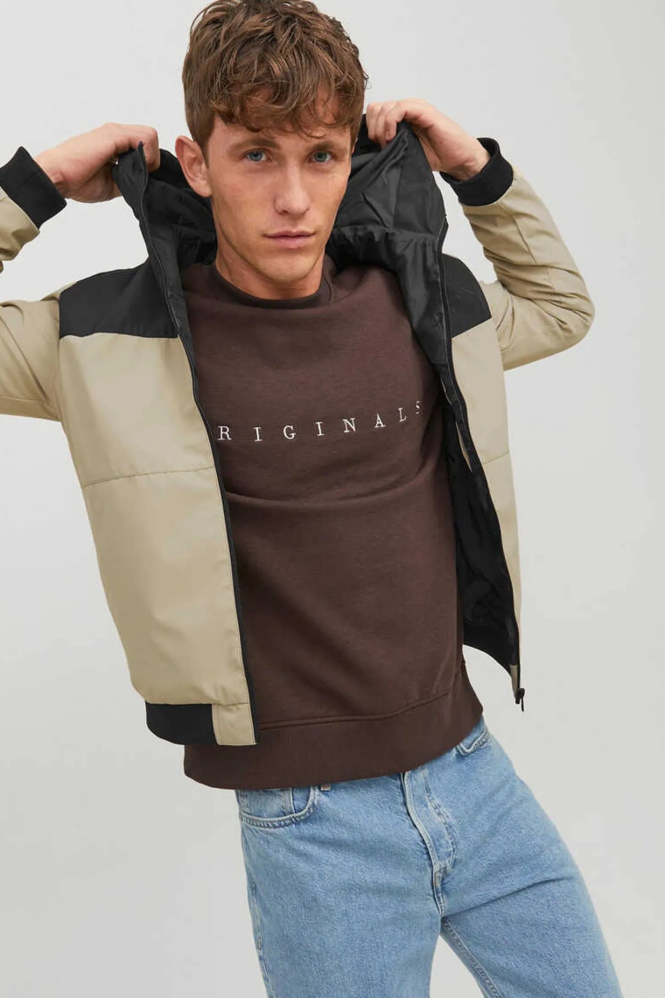 Jack & Jones Casaco Leve Corta-Vento Beige Best