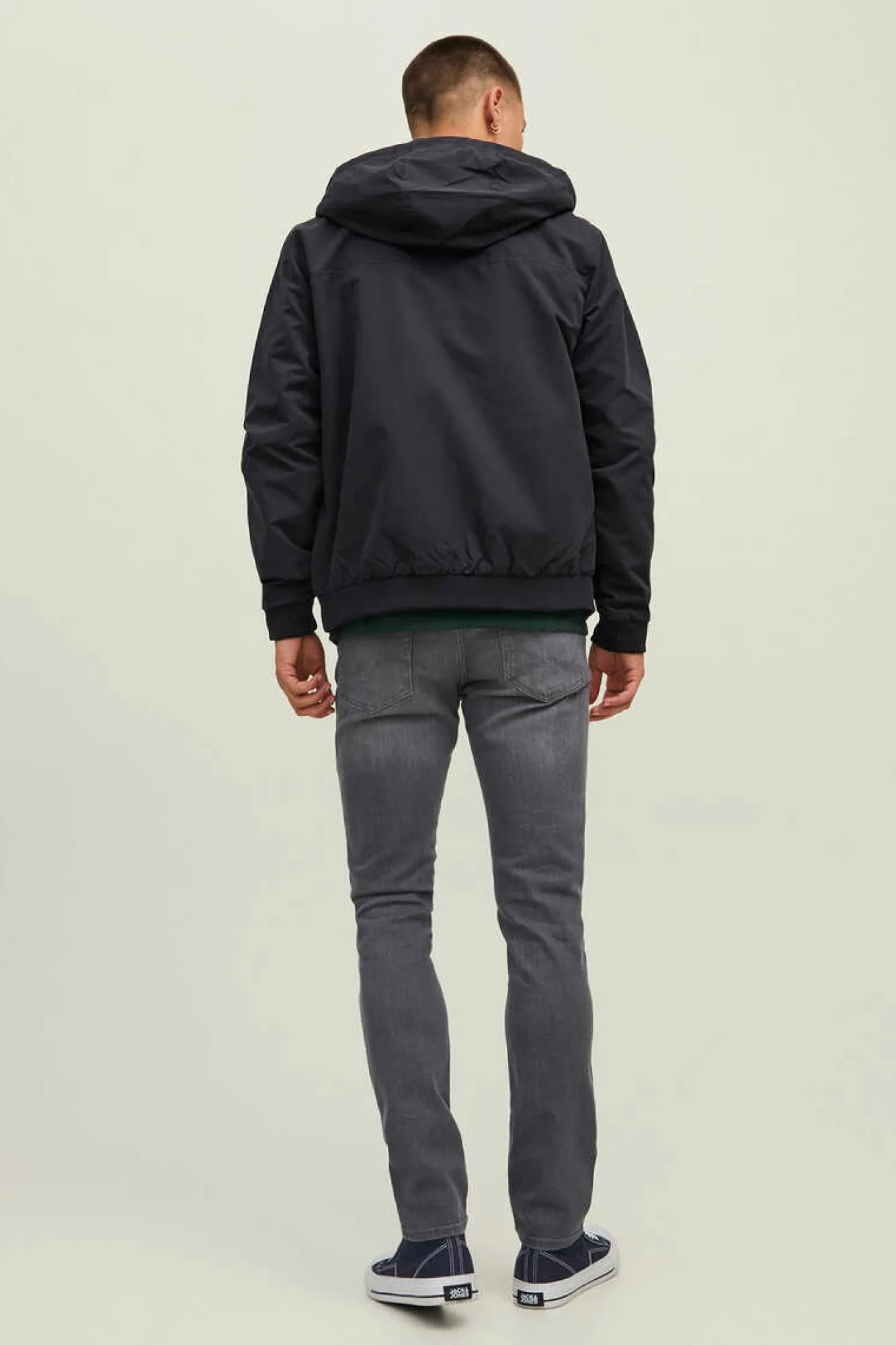 Jack & Jones Casaco Leve Corta-Vento Preto Clearance