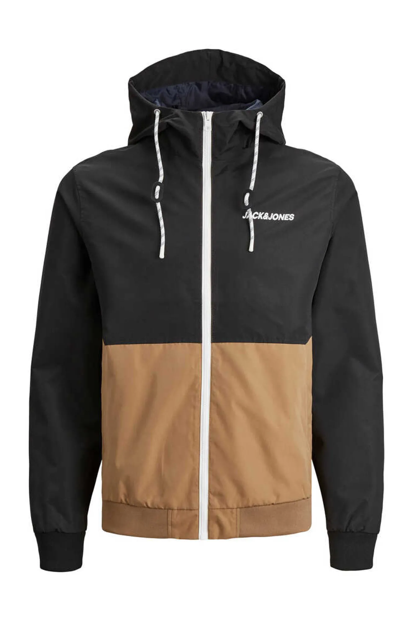 Jack & Jones Casaco Leve Tecnico Com Capuz Preto Sale