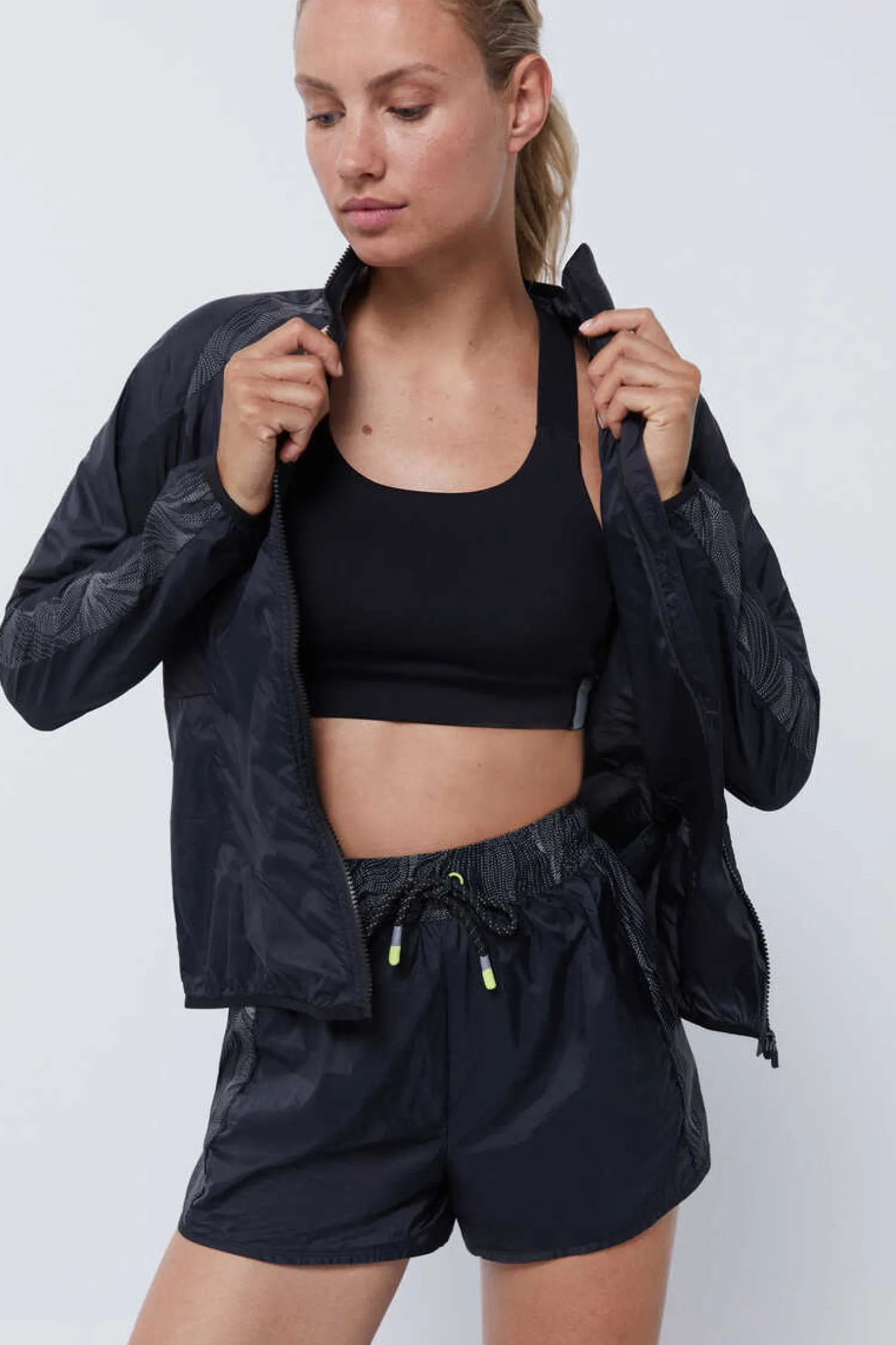 Dash and Stars Sweatshirts-Casaco Refletor Wind Resistant