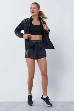 Dash and Stars Sweatshirts-Casaco Refletor Wind Resistant