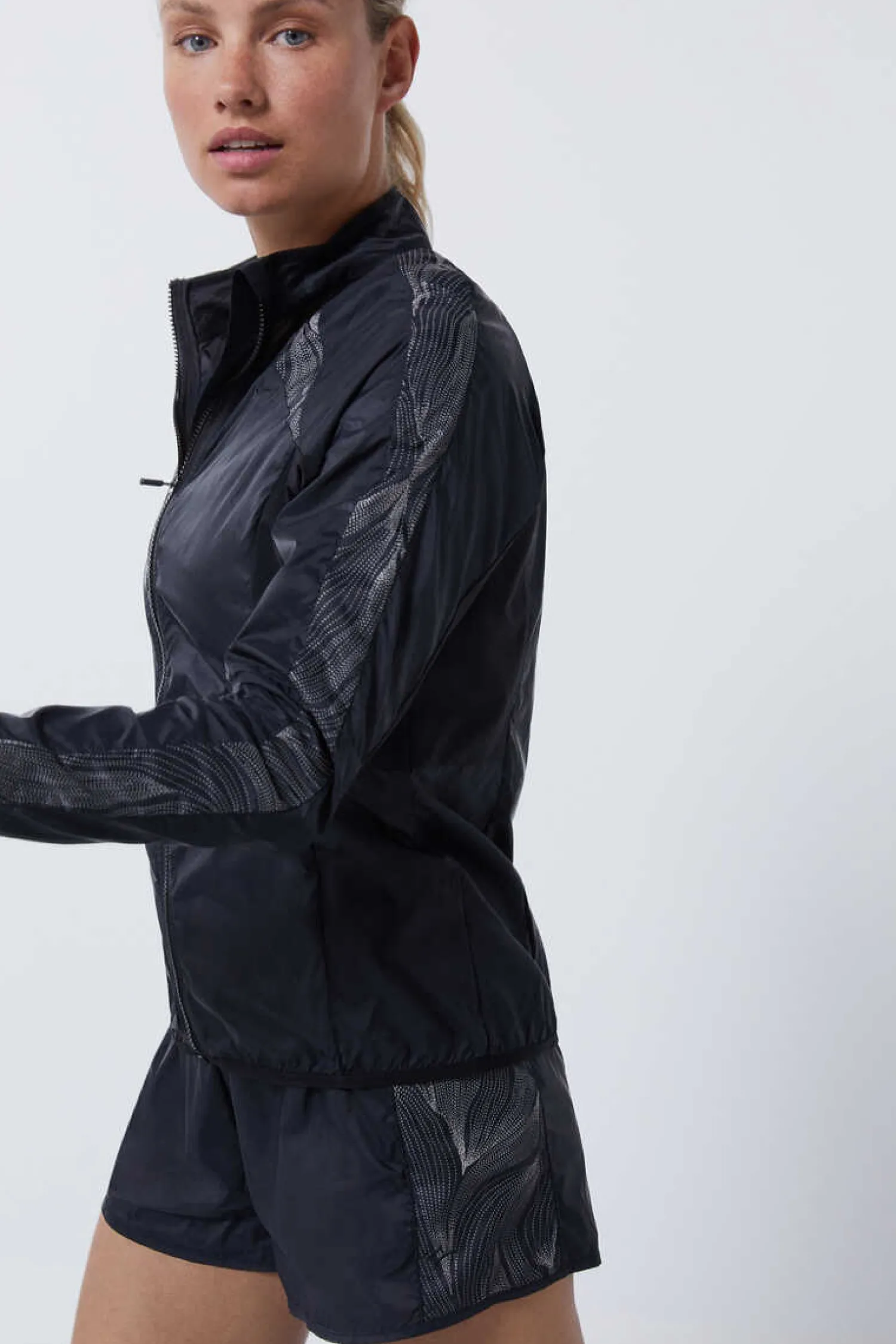 Dash and Stars Sweatshirts-Casaco Refletor Wind Resistant