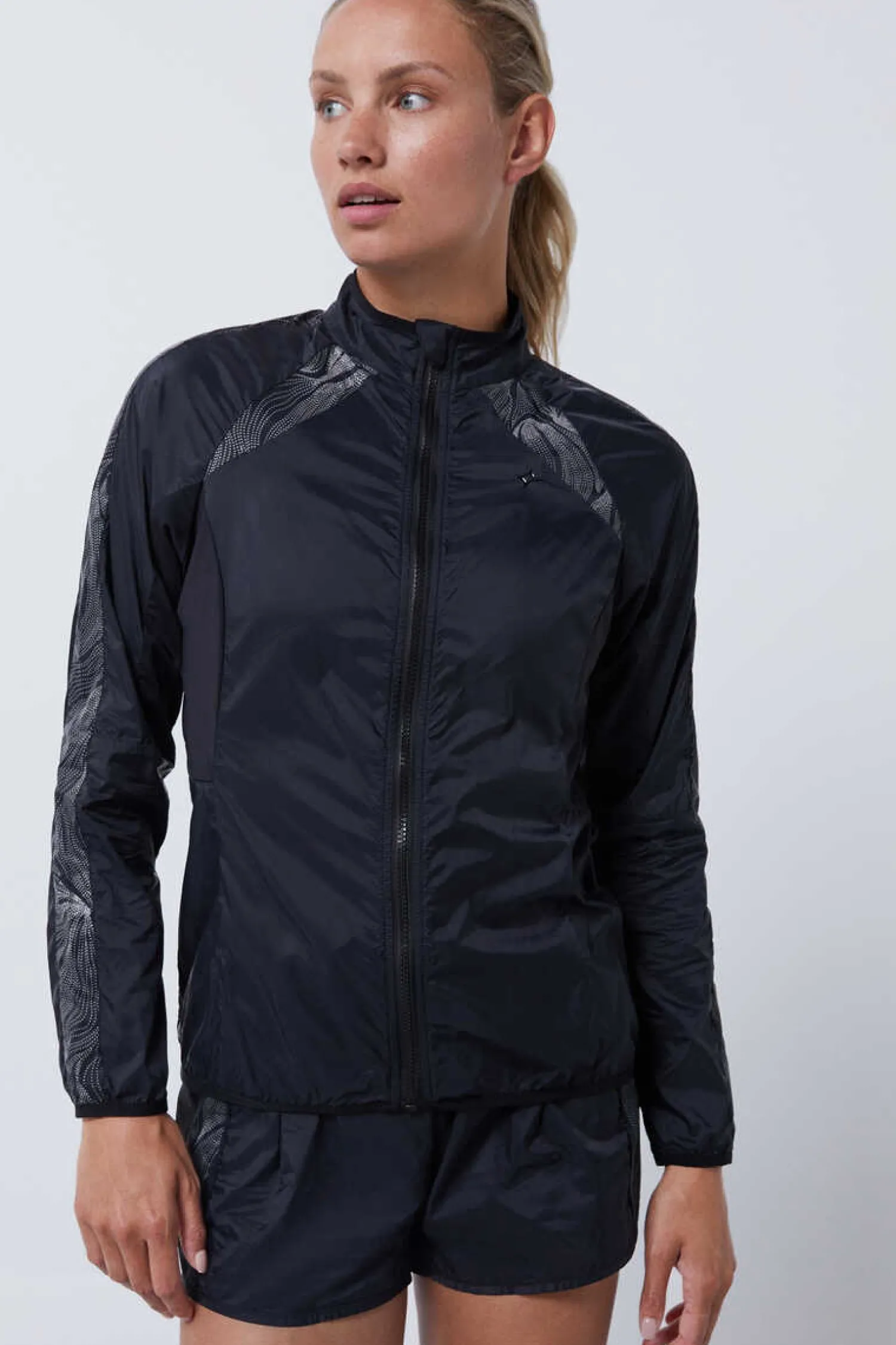 Dash and Stars Sweatshirts-Casaco Refletor Wind Resistant