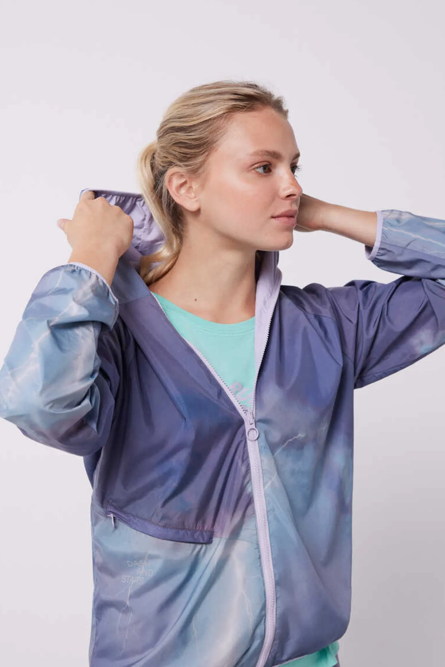 Dash and Stars Blusoes E Casacos-Casaco Reversivel Water-Repellent Lilas