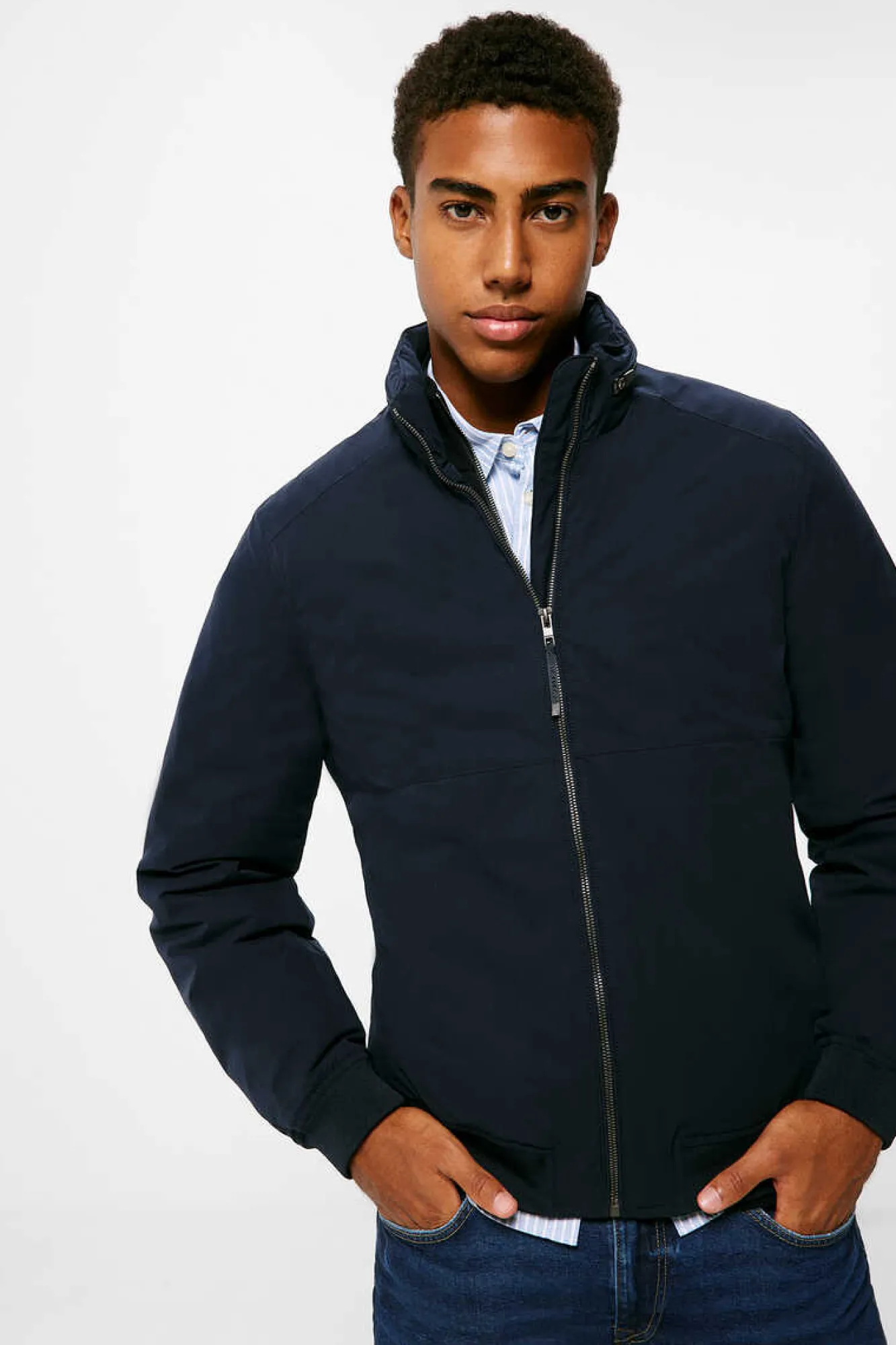 Springfield Casaco Tecnico Acolchoado Azul Clearance