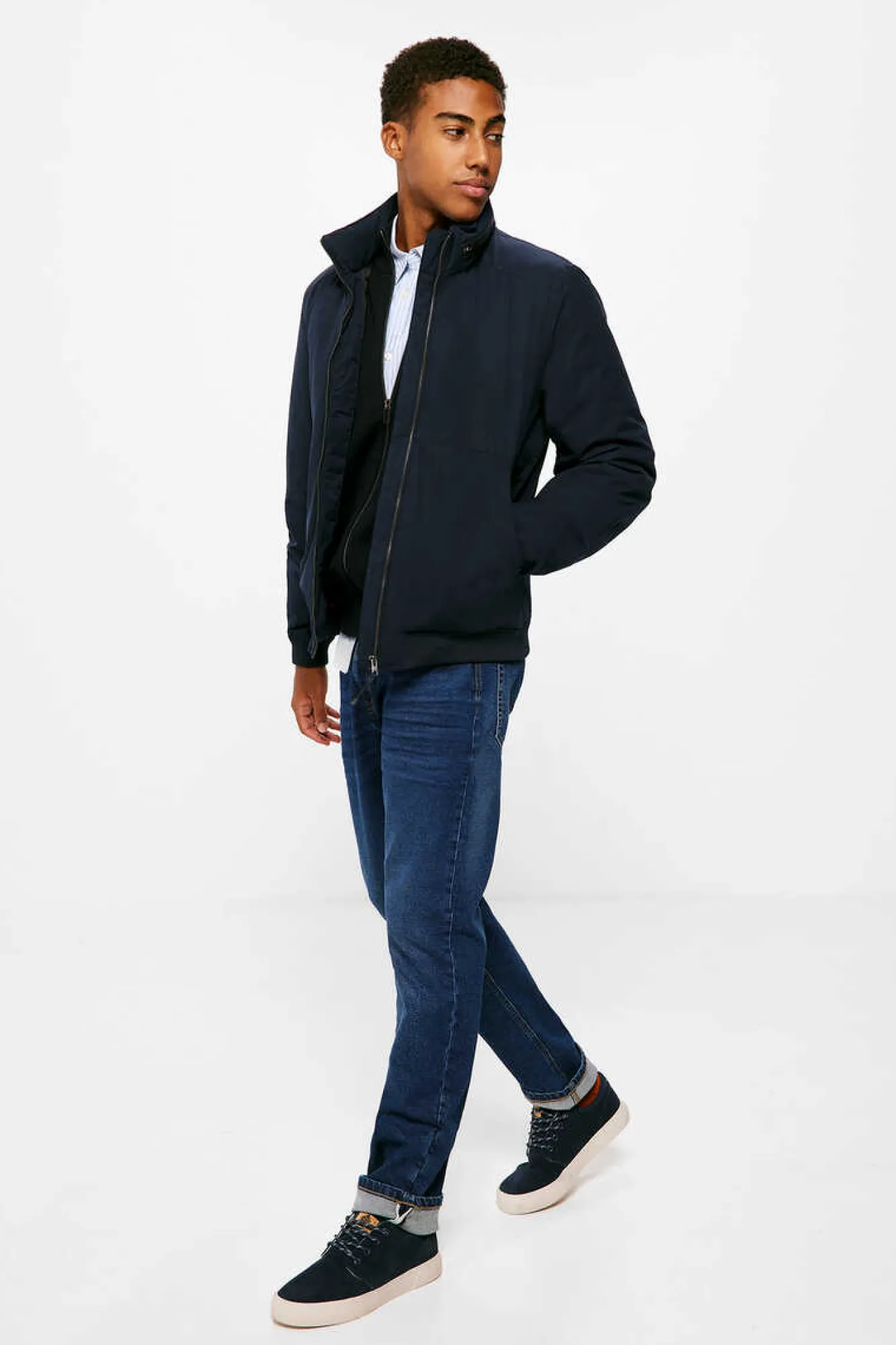 Springfield Casaco Tecnico Acolchoado Azul Clearance