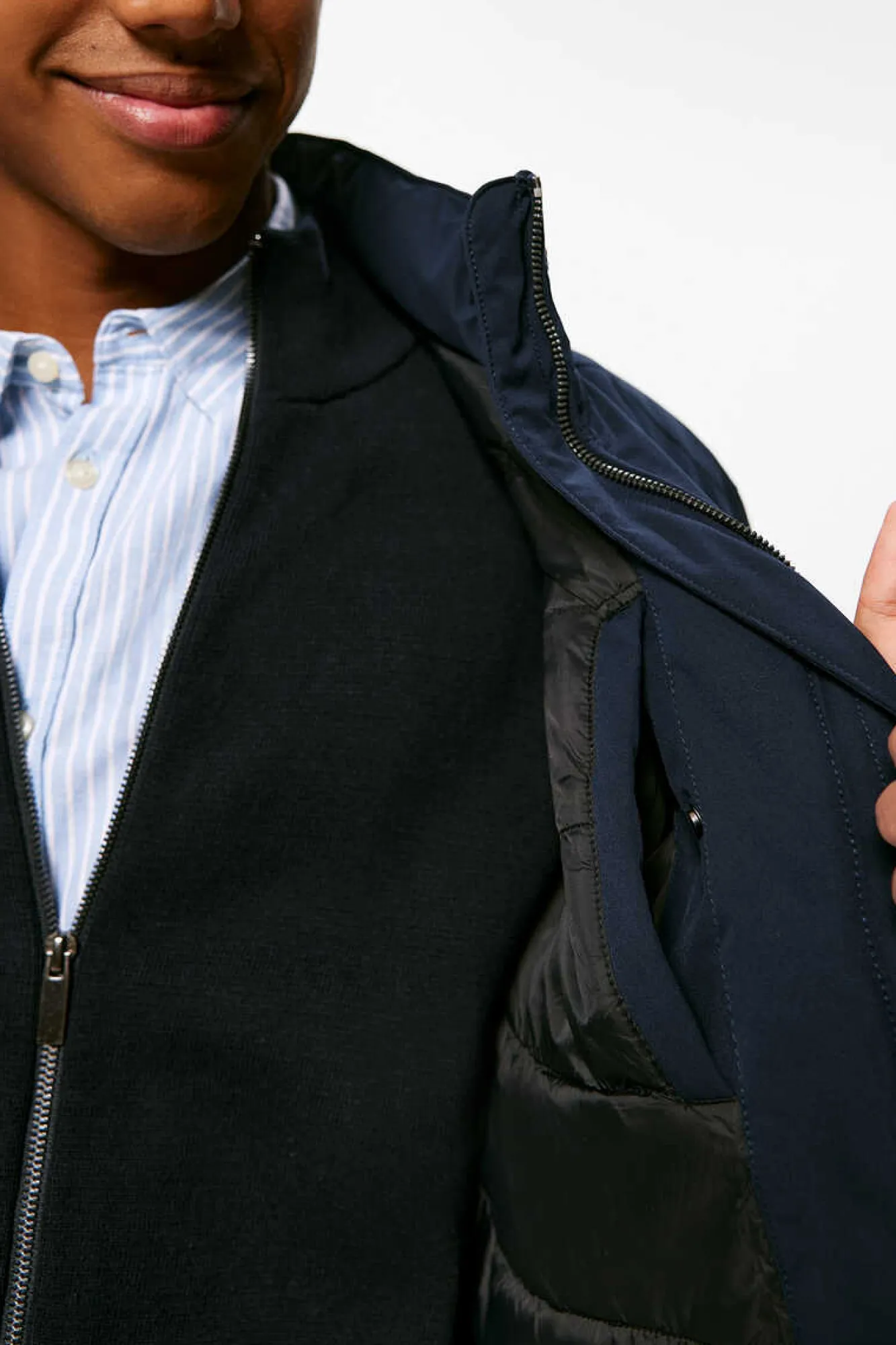 Springfield Casaco Tecnico Acolchoado Azul Clearance