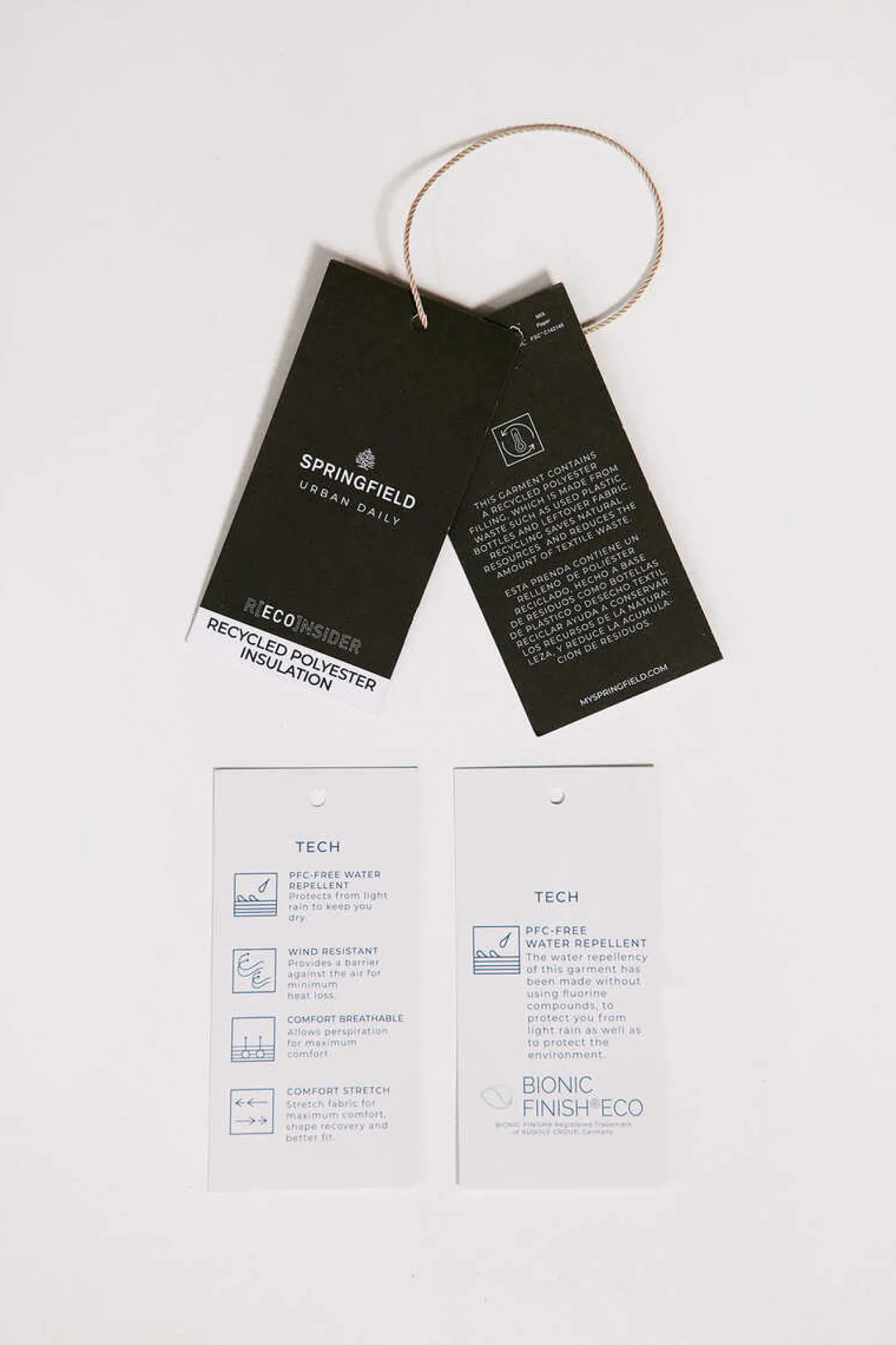 Springfield Casaco Tecnico Acolchoado Azul Clearance