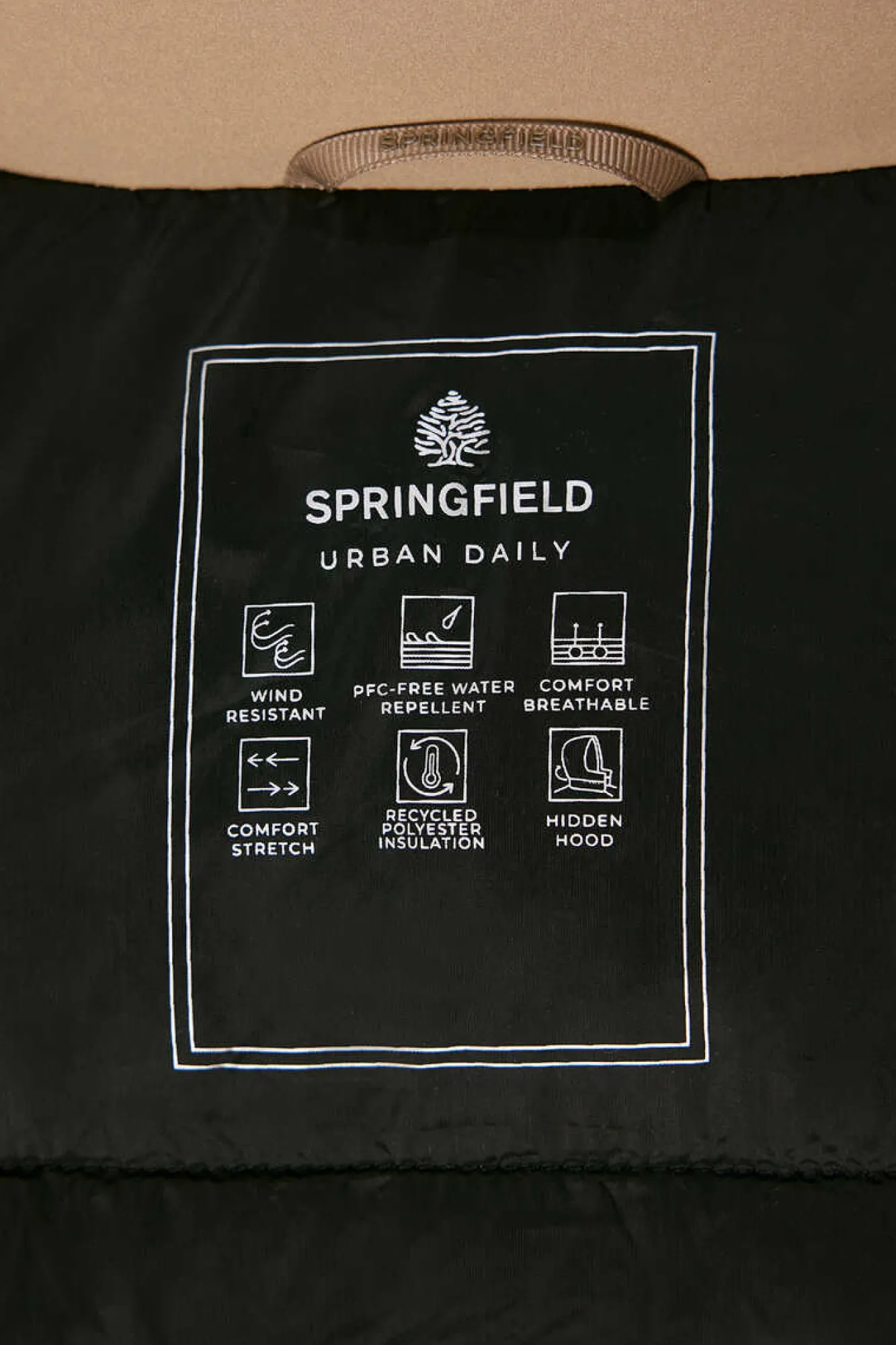 Springfield Casaco Tecnico Acolchoado Brown Best