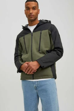 Jack & Jones Casaco Tecnico Com Capuz Verde Clearance