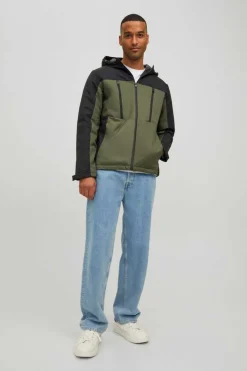 Jack & Jones Casaco Tecnico Com Capuz Verde Clearance