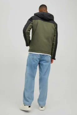 Jack & Jones Casaco Tecnico Com Capuz Verde Clearance
