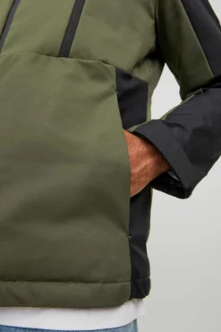 Jack & Jones Casaco Tecnico Com Capuz Verde Clearance