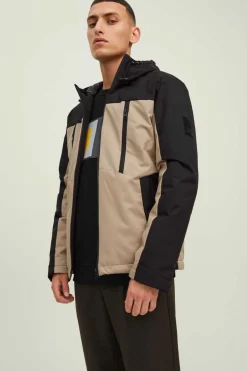 Jack & Jones Casaco Tecnico Com Capuz Castanho Hot