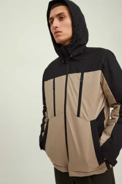 Jack & Jones Casaco Tecnico Com Capuz Castanho Hot