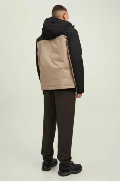 Jack & Jones Casaco Tecnico Com Capuz Castanho Hot