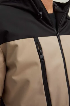 Jack & Jones Casaco Tecnico Com Capuz Castanho Hot