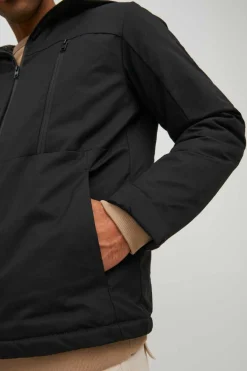 Jack & Jones Casaco Tecnico Com Capuz Preto Online