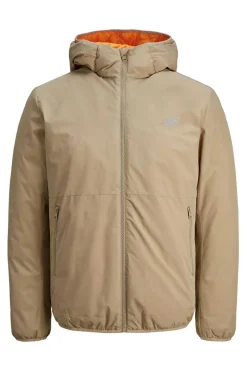 Jack & Jones Casaco Tecnico Poliester Reciclado Com Capuz Cinza Hot