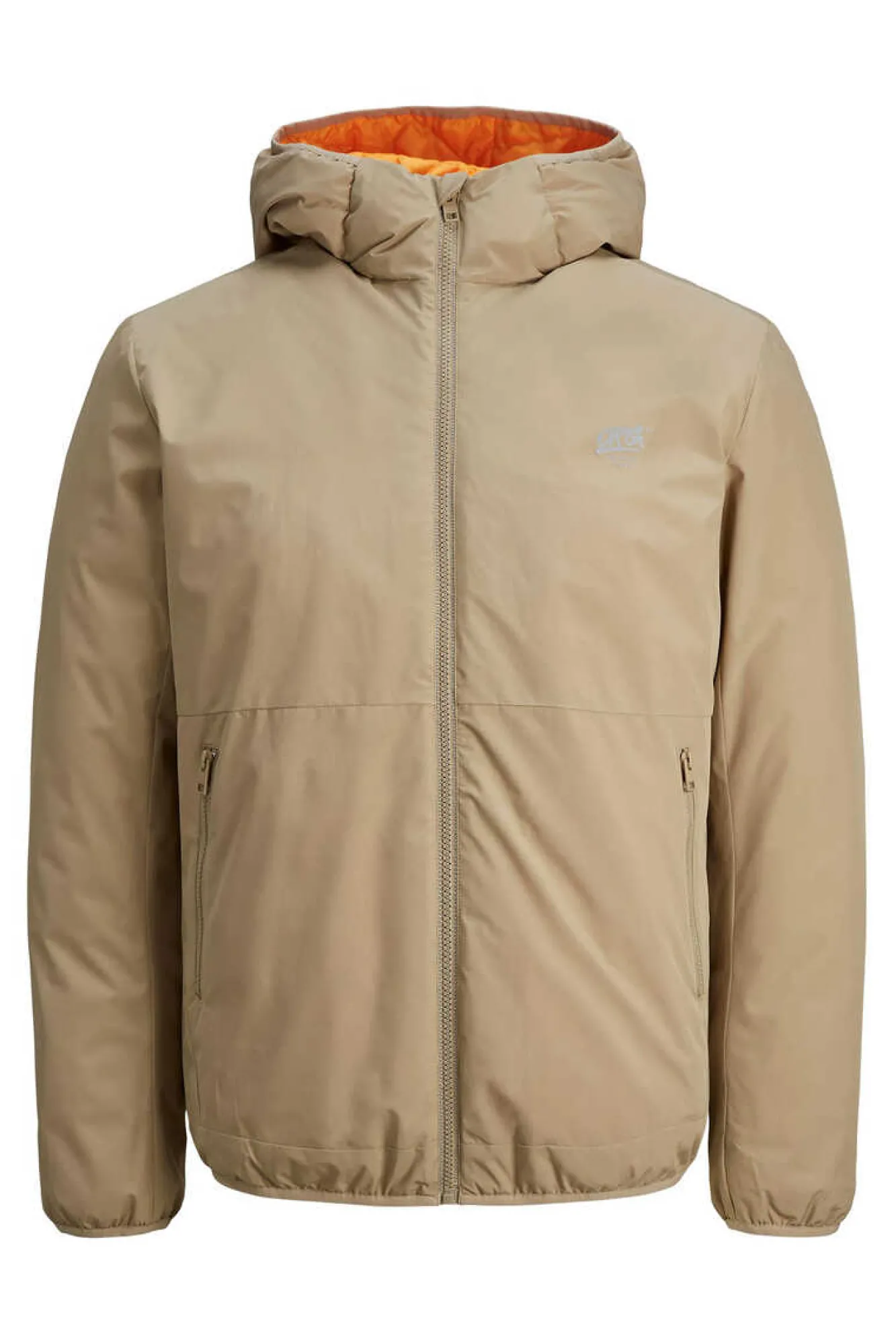 Jack & Jones Casaco Tecnico Poliester Reciclado Com Capuz Cinza Hot