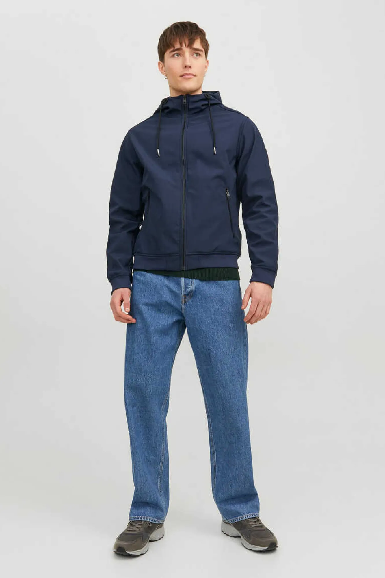 Jack & Jones Casaco Tecnico Softshell Com Capuz Marinho Clearance
