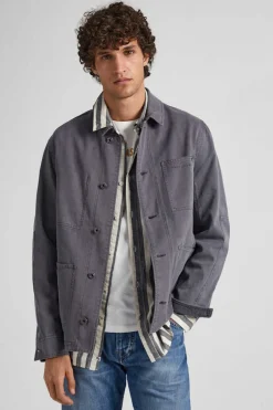 Pepe Jeans Casaco Tipo Carpinteiro Cinza Sale