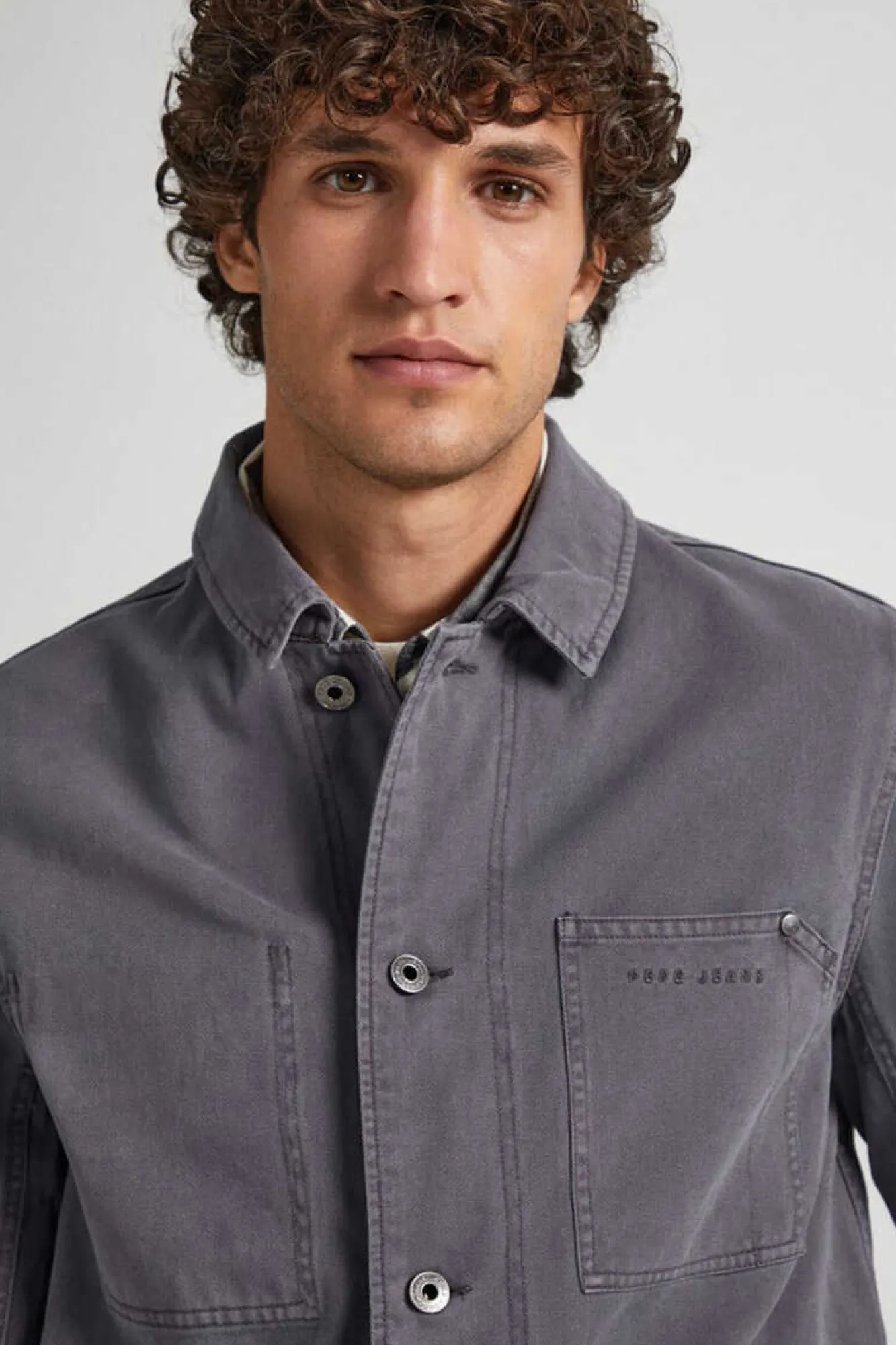 Pepe Jeans Casaco Tipo Carpinteiro Cinza Sale