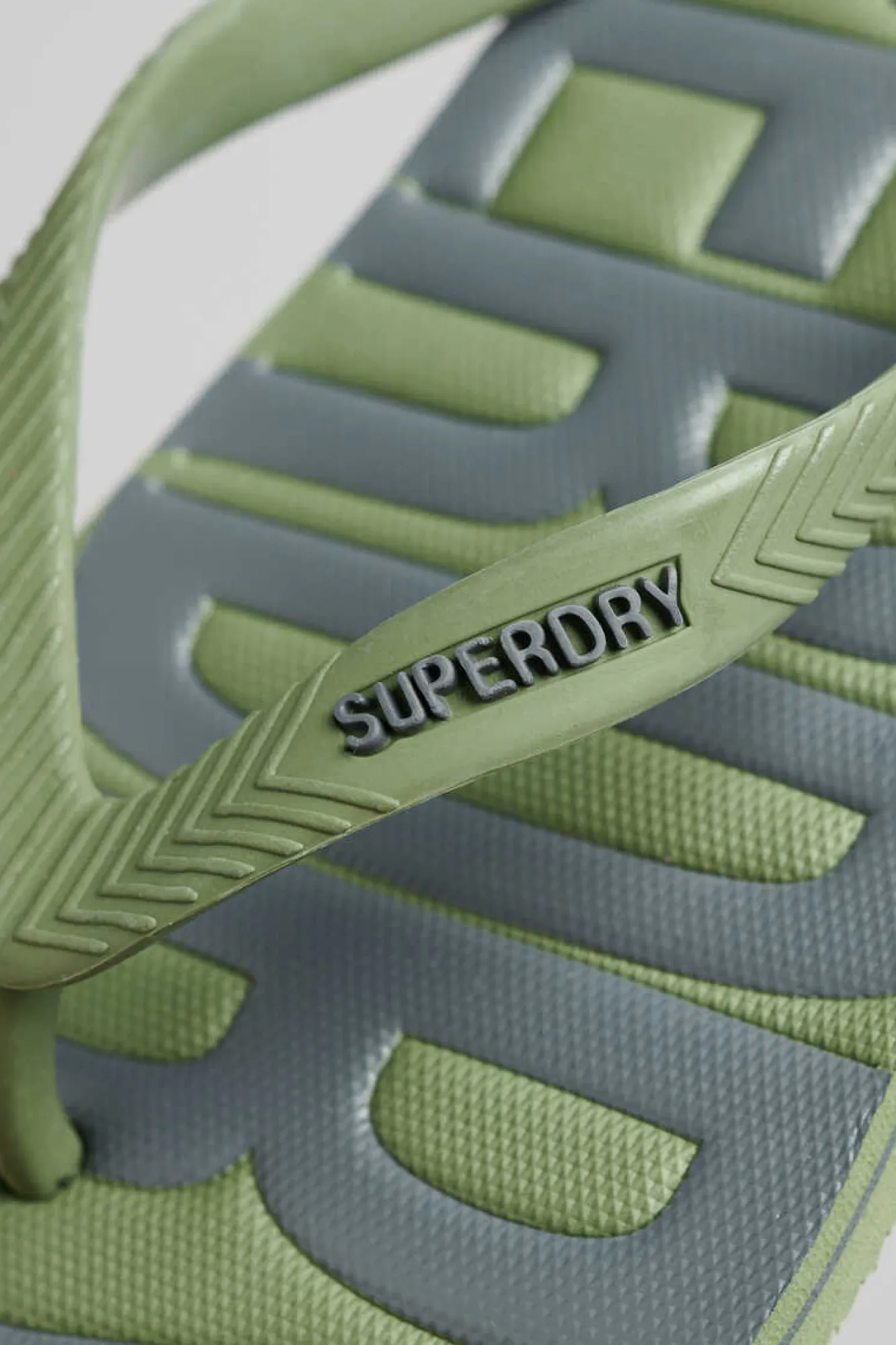 Superdry Chinelos Veganos Com Logo Vintage Logo Cinza