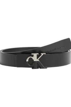 Calvin Klein Cintos-Cinto Couro Com Logo