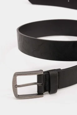 Tiffosi Cinto Efeito Pele Preto Outlet