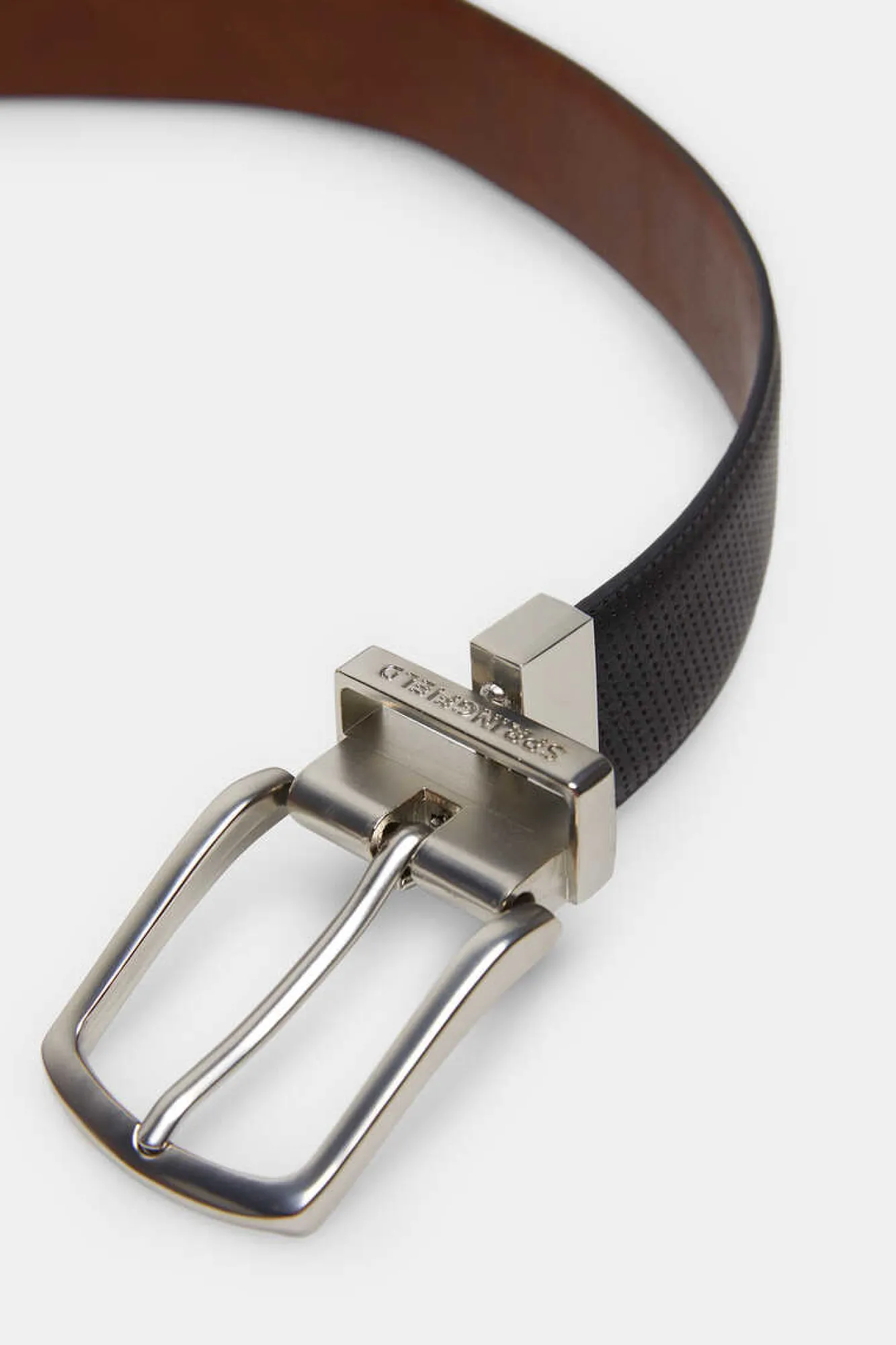 Springfield Cinto Efeito Pele Microperfurada Reversivel Preto Best