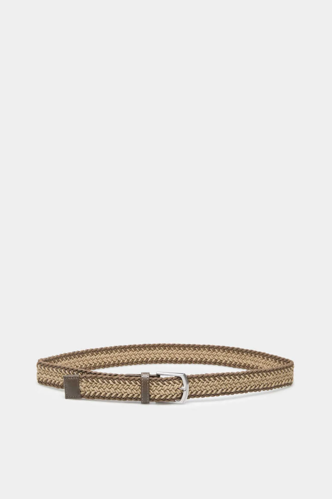 Springfield Cinto Entrancado Bicolor Camel Discount