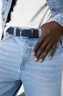 Springfield Cinto Entrancado Jaspeado Azulado Sale