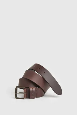 Pepe Jeans Cinto Pele Fivela Metalica Castanho Outlet