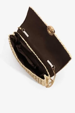 Vilanova Malas E Mochilas-Clutch De Festa Com Fio Metalizado