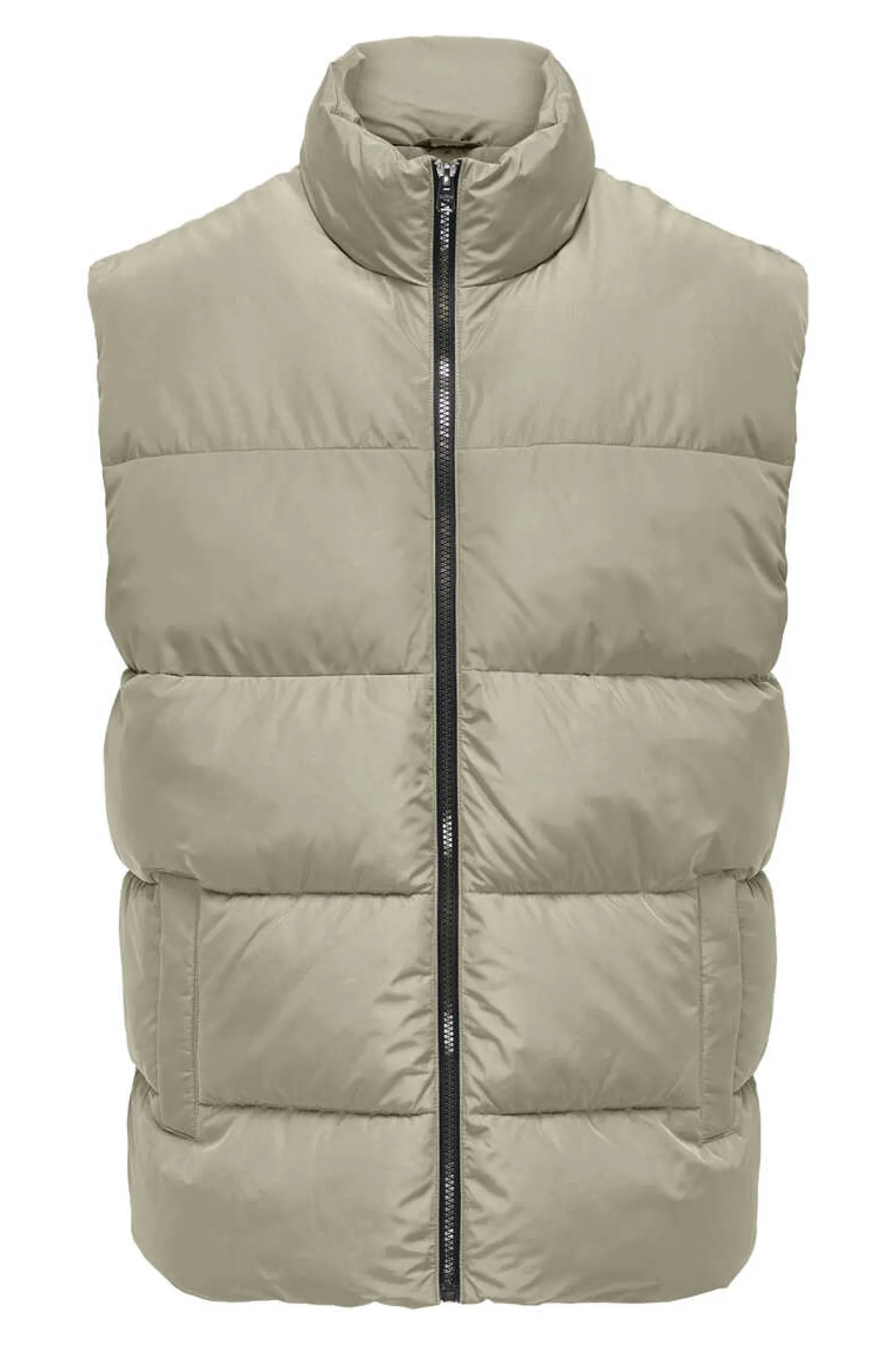 Only & Sons Colete Acolchoado Cinza