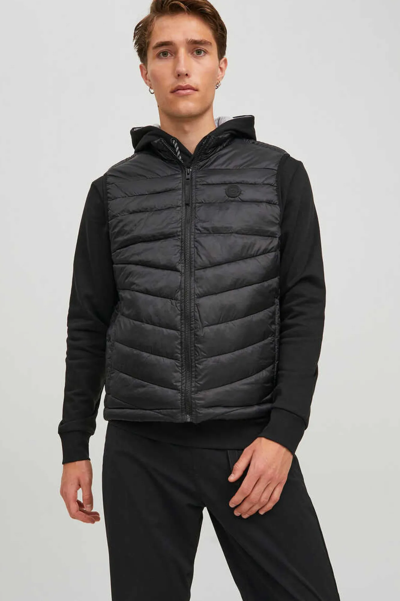 Jack & Jones Colete Acolchoado Preto