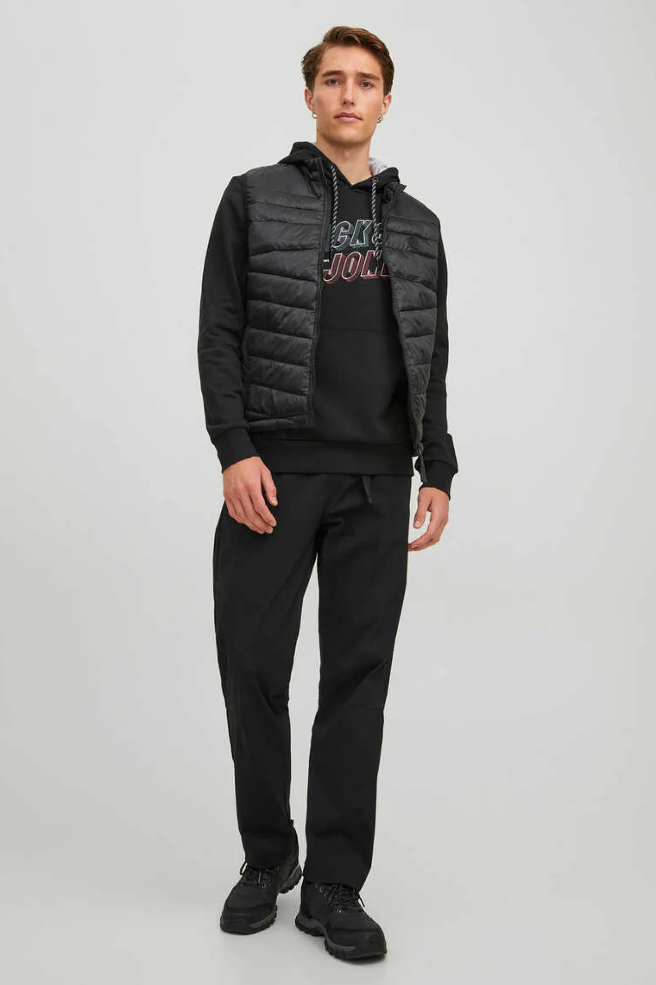 Jack & Jones Colete Acolchoado Preto