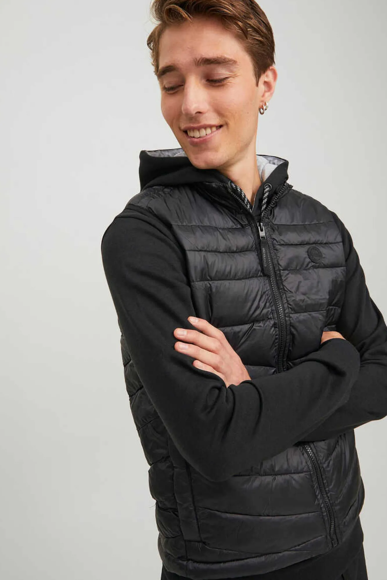 Jack & Jones Colete Acolchoado Preto