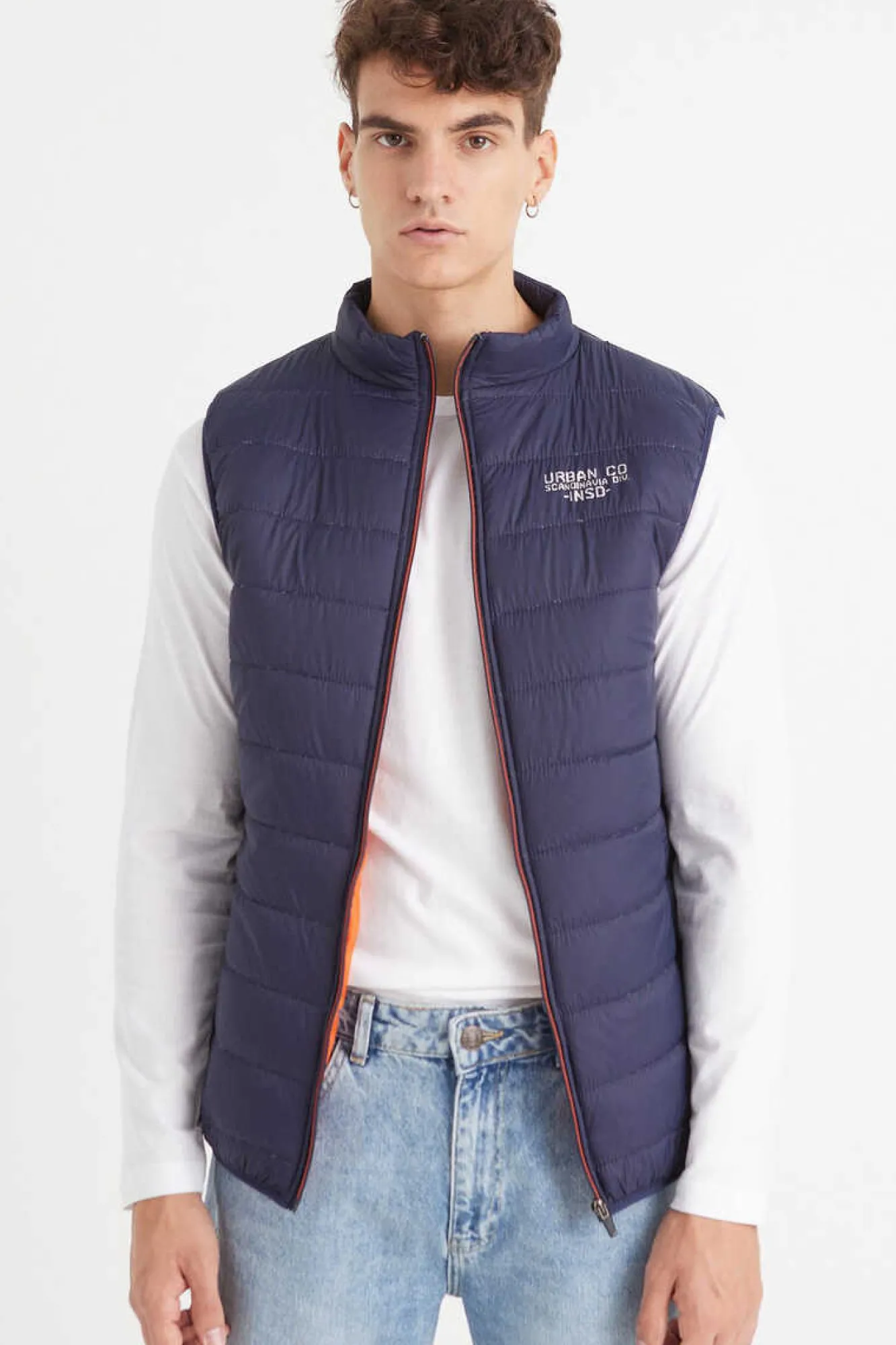 Inside Colete Acolchoado Azul New