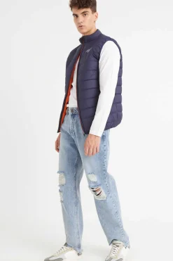 Inside Colete Acolchoado Azul New