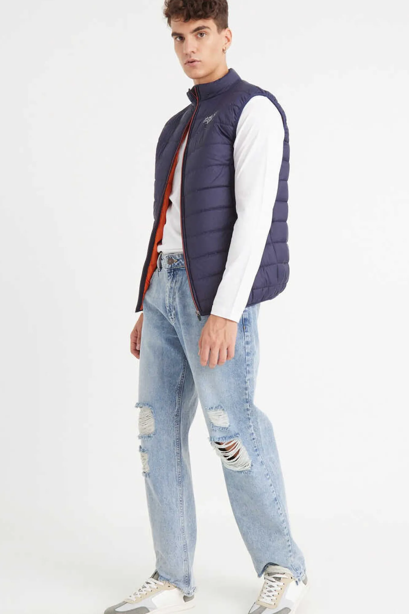 Inside Colete Acolchoado Azul New