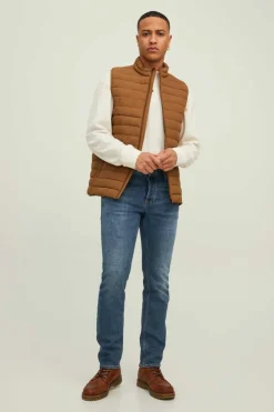 Jack & Jones Colete Acolchoado Castanho Clearance